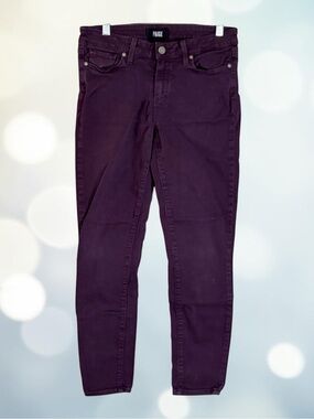 PAIGE Eggplant Purple Verdugo Ankle Jeans